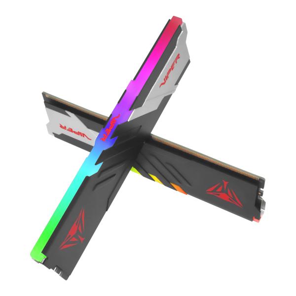 Patriot pvvr532g600c30k viper venom rgb dimm dual kit, 32 gb, ddr5, 6000mts, cl30