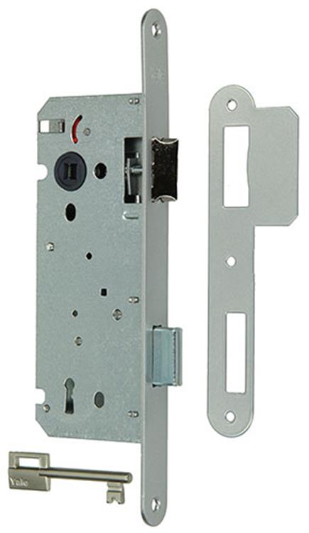 Yale 1014136 - 1 cerradura de embutir doble reversible. lr a1353 50mm | 2 piezas