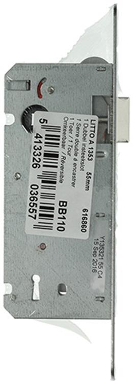Yale 1014137 - 1 cerradura de embutir doble reversible. lr a1353 55mm | 2 piezas