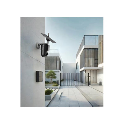 Wox Wox R4250 4G fotocamera PTZ esterna con kit pannelli, 2 MP, 1920x1080p, 4G LTE-FDD, nero