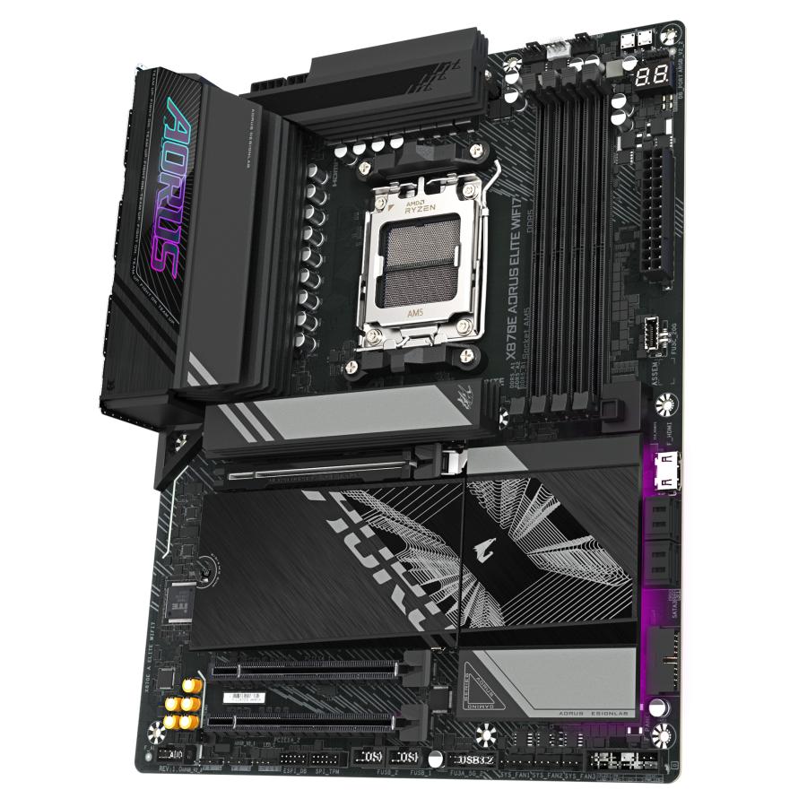 Gigabyte gigabyte x870e a élite wifi7, Atx, AMD AM5, x870, 4x ddr5, usb4, 2,5 gBe, wi-fi 7, pcie 5.0