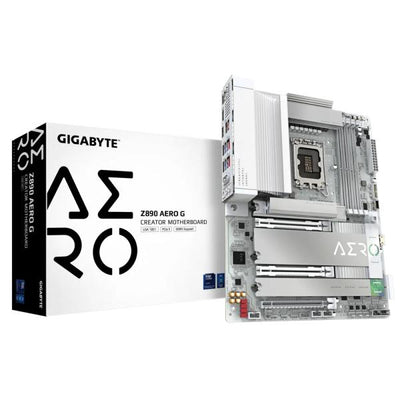 Gigabyte Gigabyte Z890 Aero G, ATX, LGA1851, Intel® Core ™ Ultra, 4x DDR5, 2.5 gbe X2, Wi-Fi 7, USB4, blanco