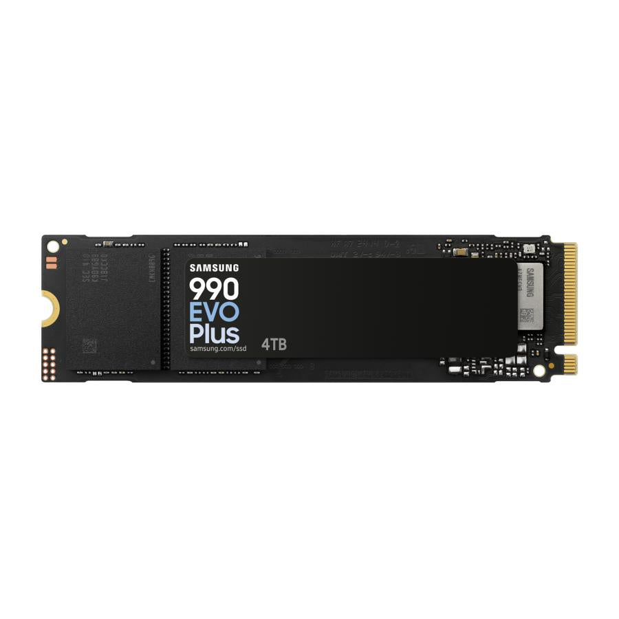 Samsung MZ-V9S4T0BW MZ-V9S4T0 EVO 990 Plus SSD, 4 TB, M.2, PCIe 4.0, 7150 MB S, 1350000 IOPS, Negro