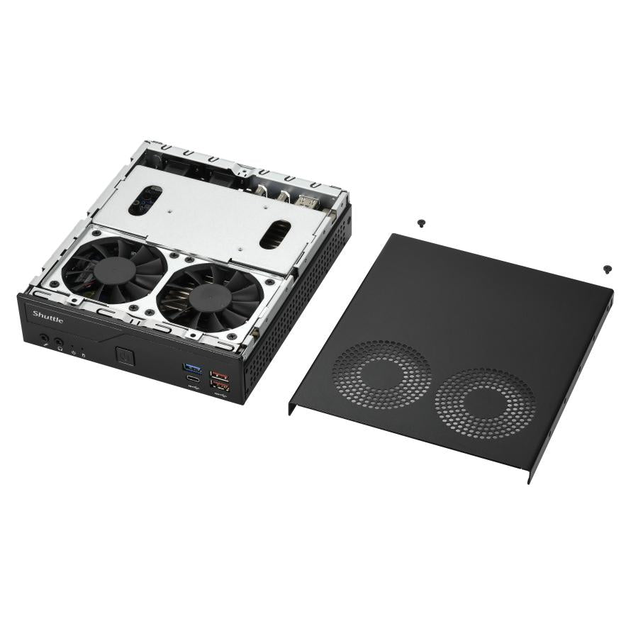 Shuttle Shuttle DH770 Mini PC Barebone, 1.35L, LGA 1700, Intel H770, DDR5-SDRAM, 2x 2,5G LAN, 2x M.2, 24 7