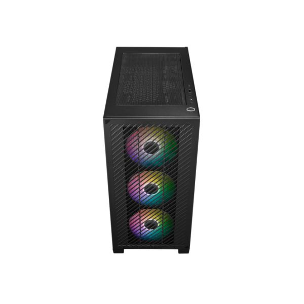 Cooler Master E301-KGNN-S00 Elite 301 Black Argb, ATX, Ventana, USB 3.2 Gen 1 Tipo C, 3x 120 mm Argb