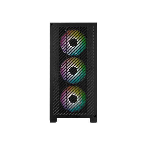 Cooler Master E301-KGNN-S00 Elite 301 Black Argb, ATX, Ventana, USB 3.2 Gen 1 Tipo C, 3x 120 mm Argb