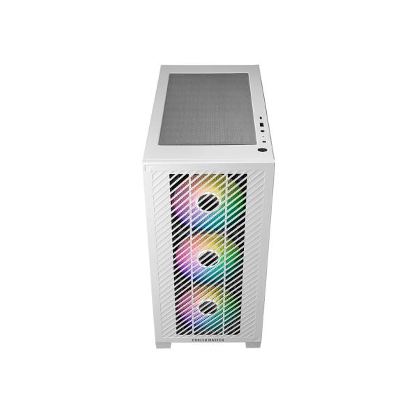 Cooler Master E301-WGNN-S00 Elite 301 White Argb, ATX, Ventana, USB 3.2 Gen 1 Tipo C, 3x 120 mm Argb