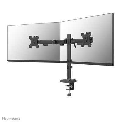 Neomounts Neomounts DS60-600BL2 Monitor de escritorio brazo, arandela de abrazadera, 10 32, 100 x 100 mm, altura ajustada, negro