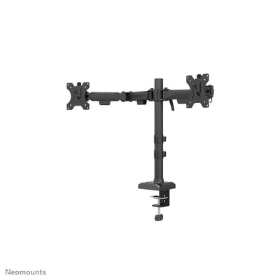 Neomounts Neomounts DS60-600BL2 Monitor de escritorio brazo, arandela de abrazadera, 10 32, 100 x 100 mm, altura ajustada, negro