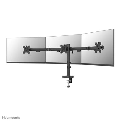 Neomounts Neomounts DS60-600BL3 Monitor de escritorio brazo, arandela de abrazadera, 10 27, 100 x 100 mm, ajuste de altura, negro