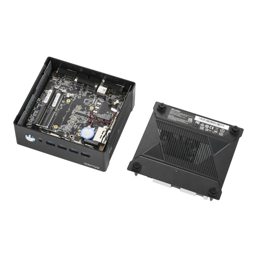 Shuttle Na10H7 Nano PC Na10H7, AMD Ryzen ™ 7-8845HS APU, Radon780M, 2XHDMI, 2xusB-C 4.0 (DP) 2x2.