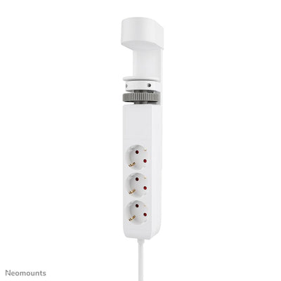 Neomounts DS22-840WH6 SECKE DE ESCRITO CON CLAMP, 1,4 m, interior, tipo F, plástico, blanco, entrega de energía