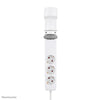Neomounts DS22-840WH6 SECKE DE ESCRITO CON CLAMP, 1,4 m, interior, tipo F, plástico, blanco, entrega de energía