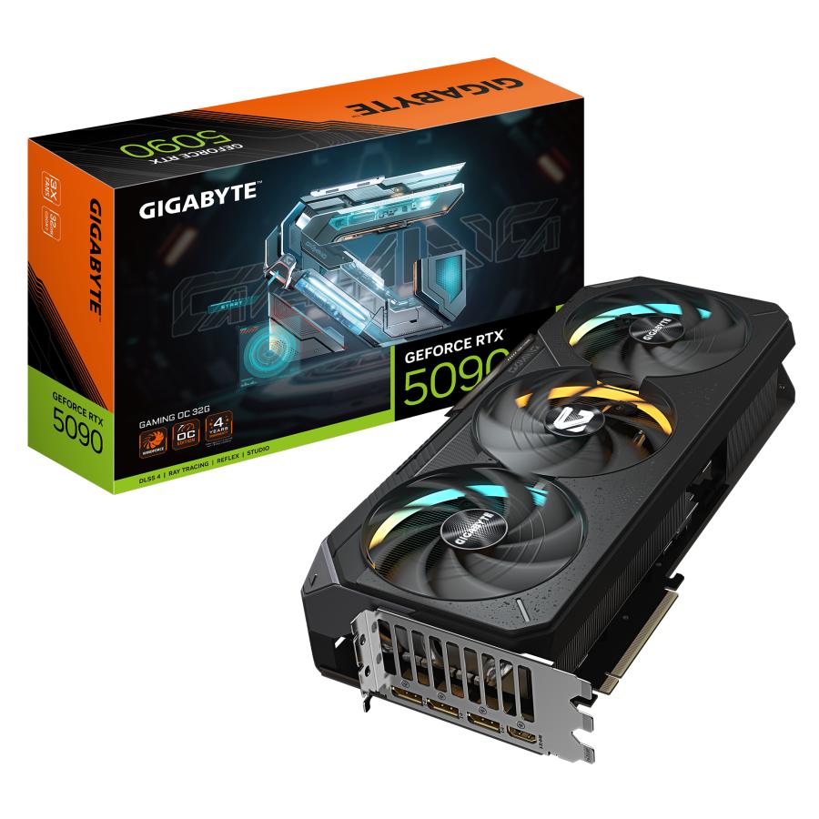 Gigabyte GV-N5090Gaming OC-32GD GeForce RTX 5090 Gaming OC 32G, 32 GB, GDDR7, 512 BIT, NERO