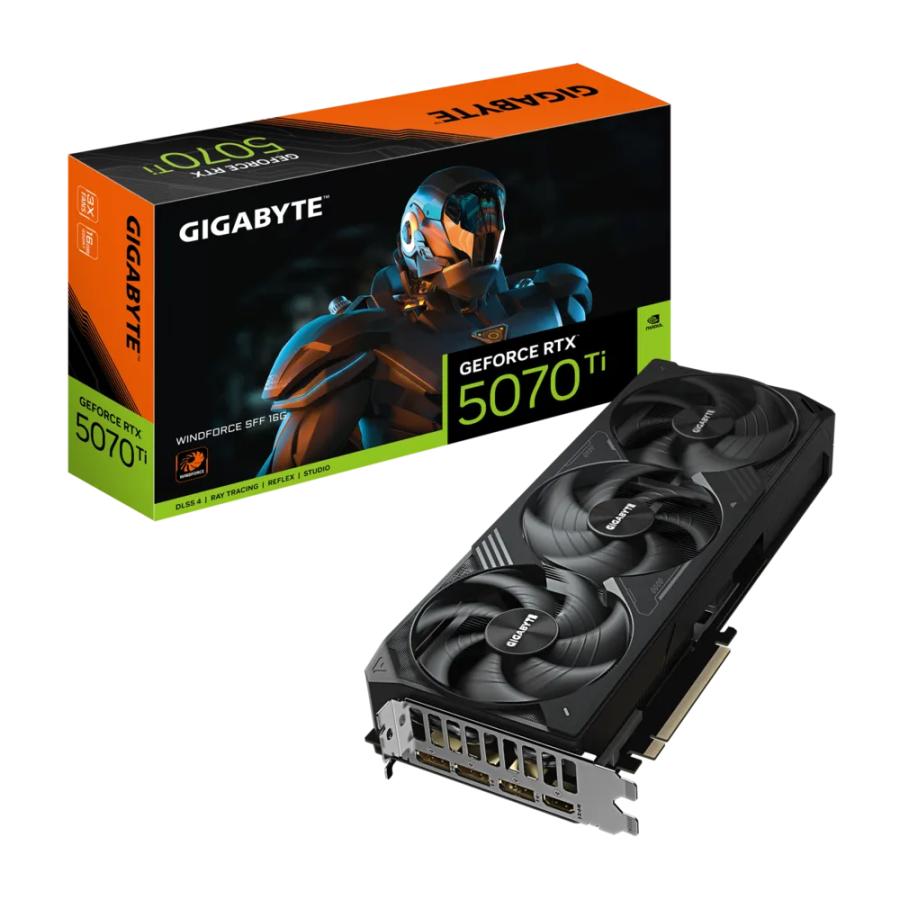 Gigabyte GV-N507TWF3-16GD GeForce RTX ™ 5070 TI Windforce SFF 16G, 16GB, GDDR7, 256 BIT