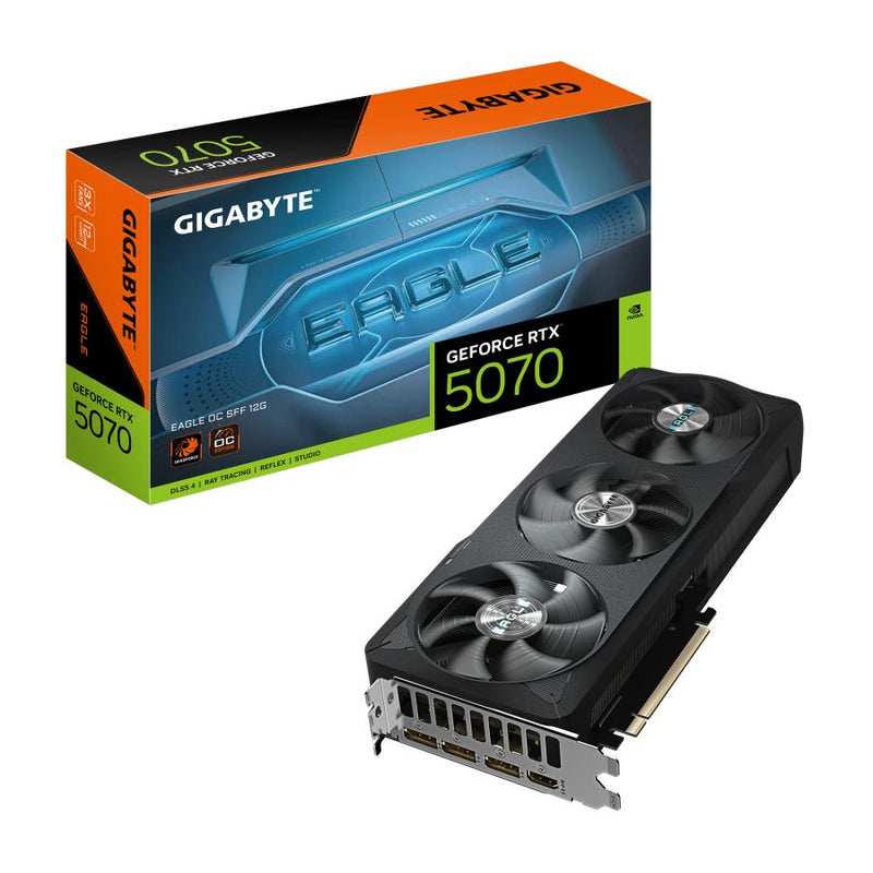 Gigabyte GV-N5070Aight OC-12GD GeForce RTX 5070 Eagle OC SFF 12G, 12 GB, GDDR7, 192 bit, PCIe 5.0