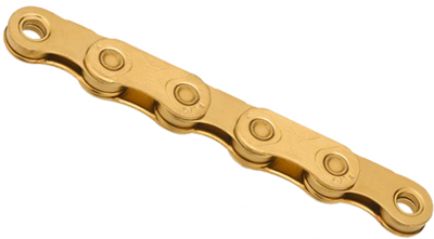 Kmc ketting 12 speed x flat tin gold x 126l waxed