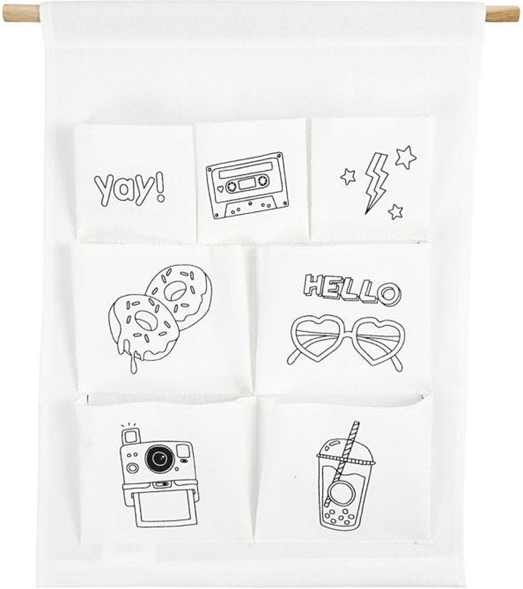 Hanging organizer white