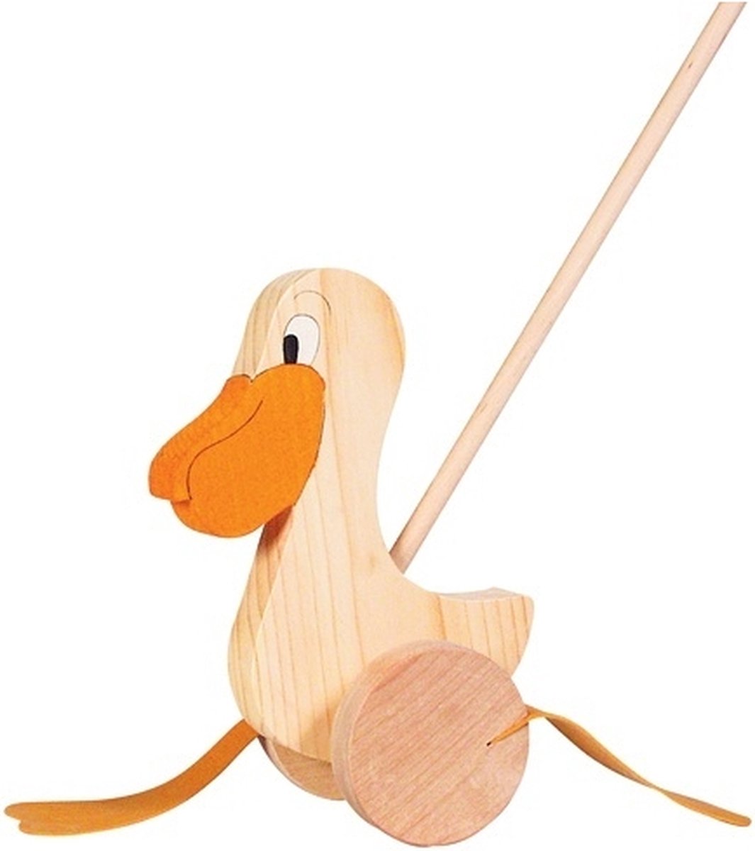 Goki Wooden Push Figura Pelikaan