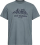 Jack wolfskin carefree t m camicia da esterno da uomo-grigio odessa