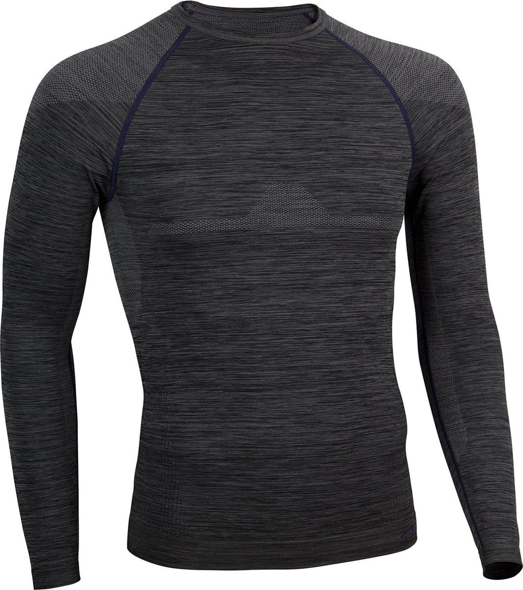 Avento thermoshirt superior - mannen - zwart donkerblauw - maat l