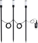 Picchetto da esterno Eglo Zancaro - LED - 60 cm - bianco e nero