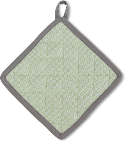 Kela kitchen - carla pot holder set of 4 - plastic - green
