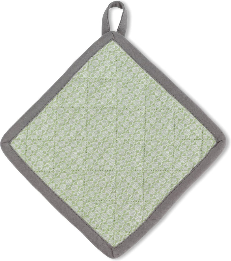 Kela cucina - set di 4 presine carla - plastica - verde