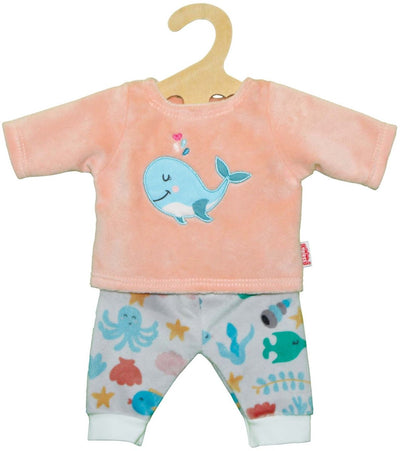 Bambole pajamas posa balena rosa, 28-35 cm