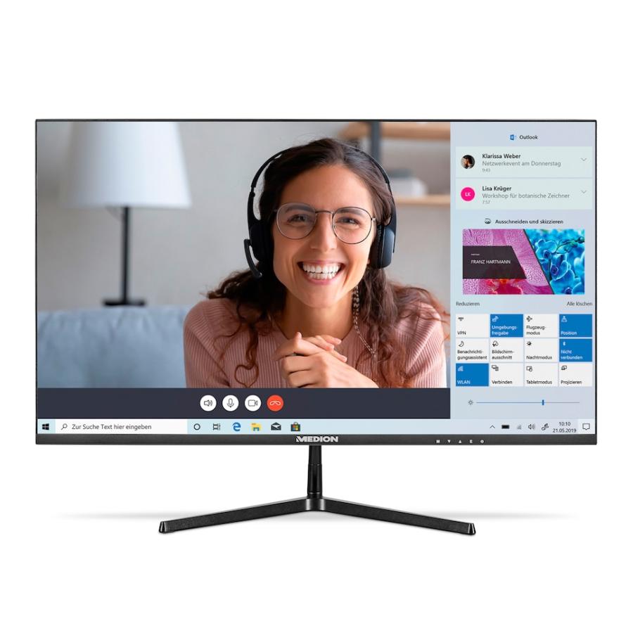 Medion 30037893 P52726, 68.6 cm (27) 1920 x 1080 píxeles, Full HD, LCD, 14 ms, negro