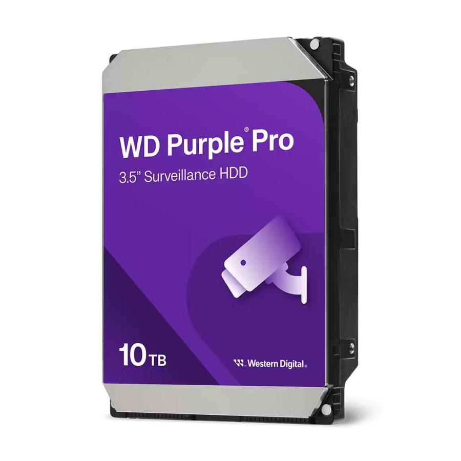 Western Digital WD102Purp Purple Pro HDD, 10 TB, 3,5, SATA 6 Gbps, 7200 giri / min, 256 MB, 265 MB S