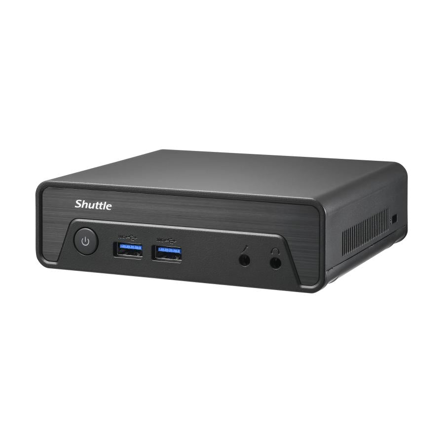 Shuttle Ne10n Nano PC, Intel N 100 Soc, DDR4, HDMI, DP, 6x USB, LAN, Fanless, 24 7, 65 W