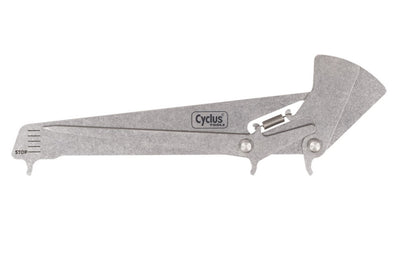 Cycplus kettingslijtagemeter cyclus alle kettingen incl. sram flattop - zilver