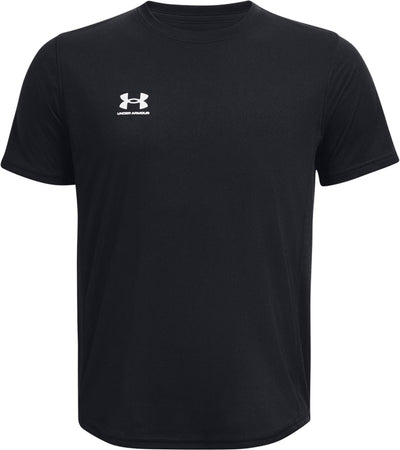 Camiseta deportiva unisex Under Armour UA B's Challenger Train SS - Negro - Blanco