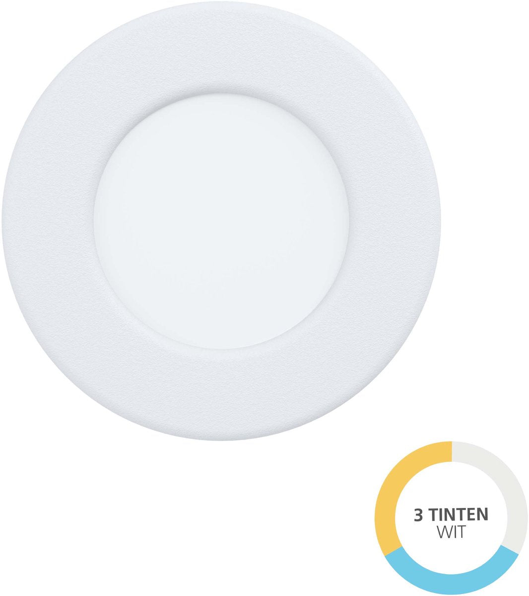 Eglo fueva 6 inbouwspot - badkamer buiten - led - ø 8.8 cm - wit - instelbaar wit licht (warm, neutraal en daglicht)