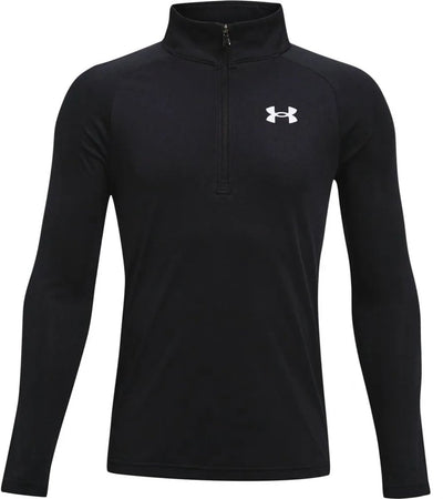 Maglia sportiva unisex Under Armour ua tech 2.0 1 - 2 zip - nera - bianca