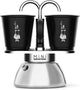 Bialetti mini express induction 2 kops – espressomaker – geschikt voor inductie – inclusief 2 espressokopjes
