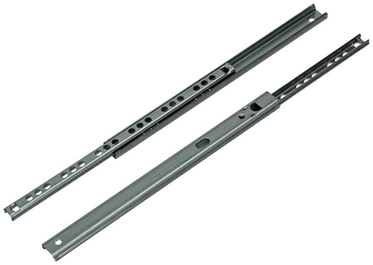 1014509 - guías para cajón de bolas galvanizadas 17mm 32-35cm 10kg | 5 piezas