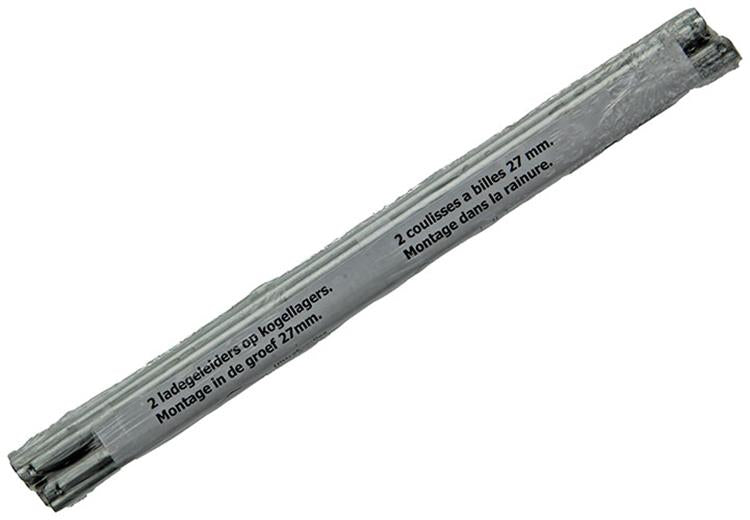 1014510 - guías para cajón de bolas galvanizadas27mm 25-40cm 12kg | 5 piezas