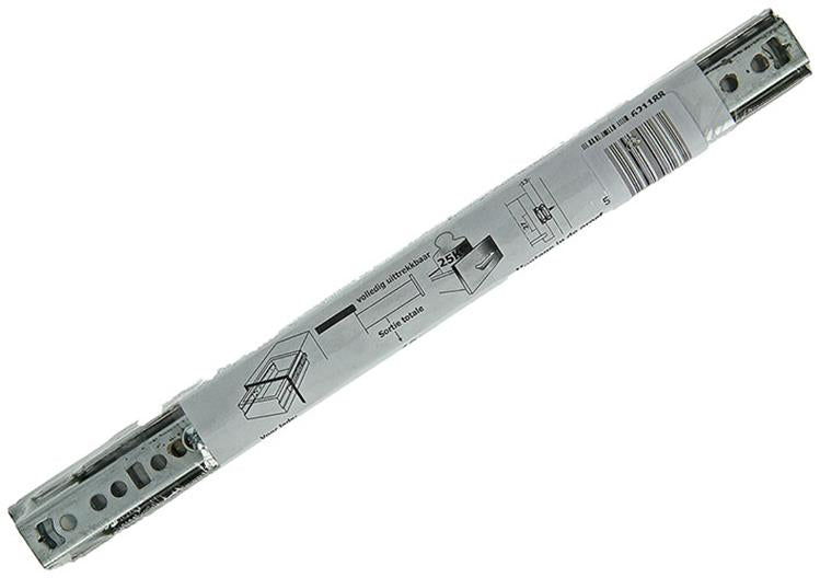 1014513 - pr. guías telescópicas para cajones de bolas galvanizadas 50cm 25kg | 5 piezas