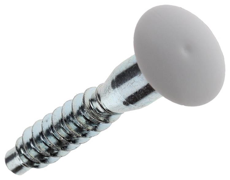 Mack 1013704 - 12 tornillos unita con tapa blanca m 6,3 x 40 mm | 10 piezas