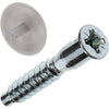 Mack 1013704 - 12 tornillos unita con tapa blanca m 6,3 x 40 mm | 10 piezas