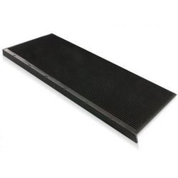Tappetino per scale floordirekt in gomma PP nera