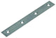 1013746 - 20 placas de conexión galvanizadas 125x16xmm | 10 piezas
