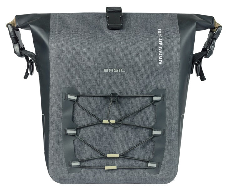 Basil bolso individual navegador storm m mik 12-15l 14 x 25 x 36 cm - negro