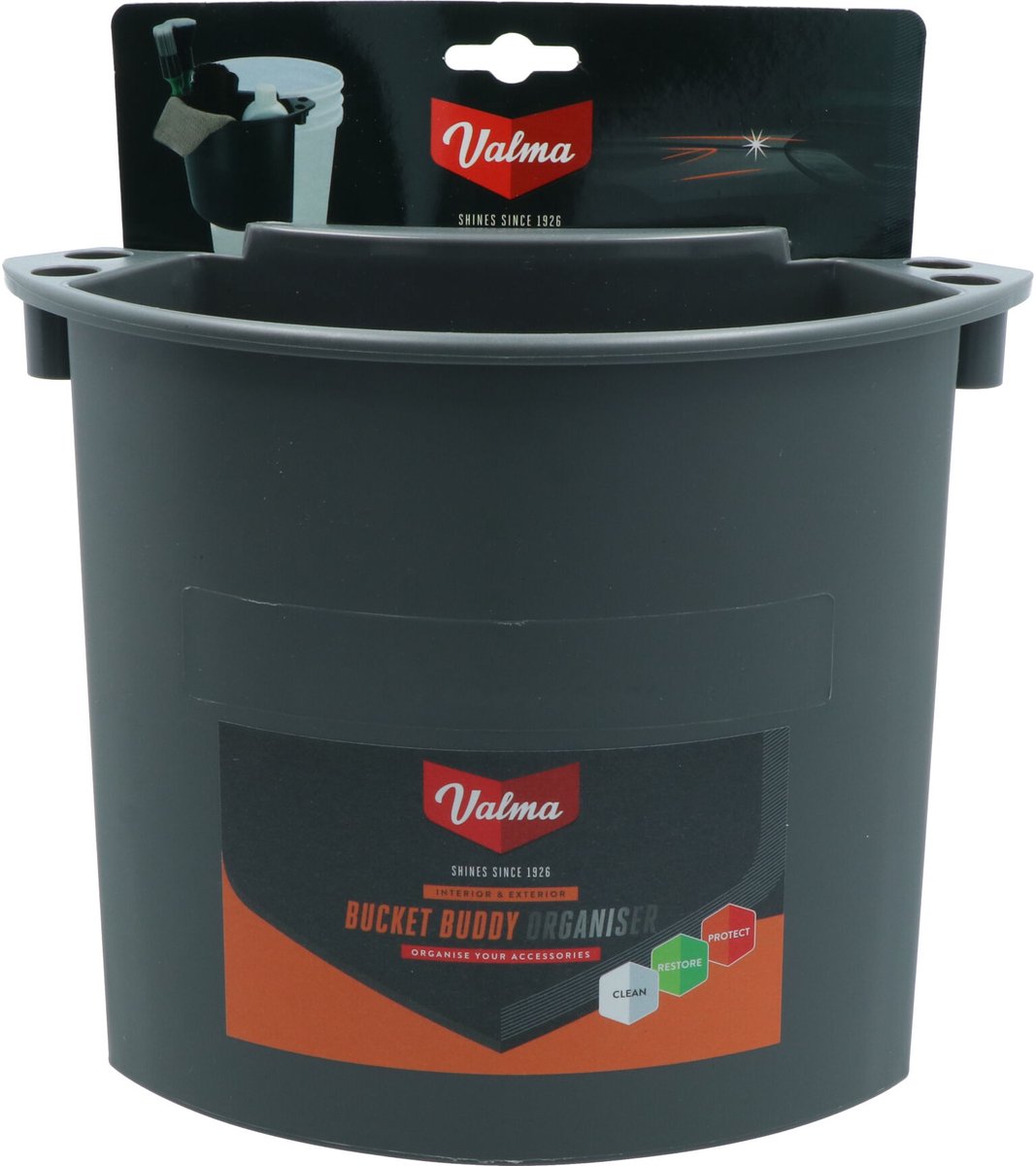 Valma secchiello organizer – contenitore per secchio – per prodotti per la pulizia – per lavaggio auto – tutto ben organizzato