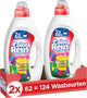 Color giant ultra concentrated gel detergent | 2 x 62 washes | 124 washes | value packaging