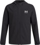 Giacca sportiva da ragazzo Under Armour UA Vibe Woven Windbreaker-BLK - Nera - Bianca