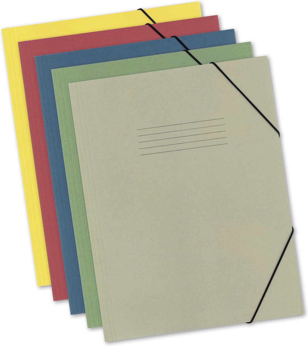Kangaro elastomap - a3 - 340 gram karton - krimp a 5 stuks - assorti kleuren