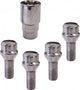 Bulloni antifurto per ruote Carpoint - conici - 4 pezzi - m12 x 1,5 x 26 mm - protegge i cerchioni - robusti e sicuri